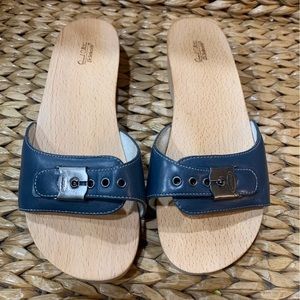 Dr Scholl’s original classic wood sandal size 8